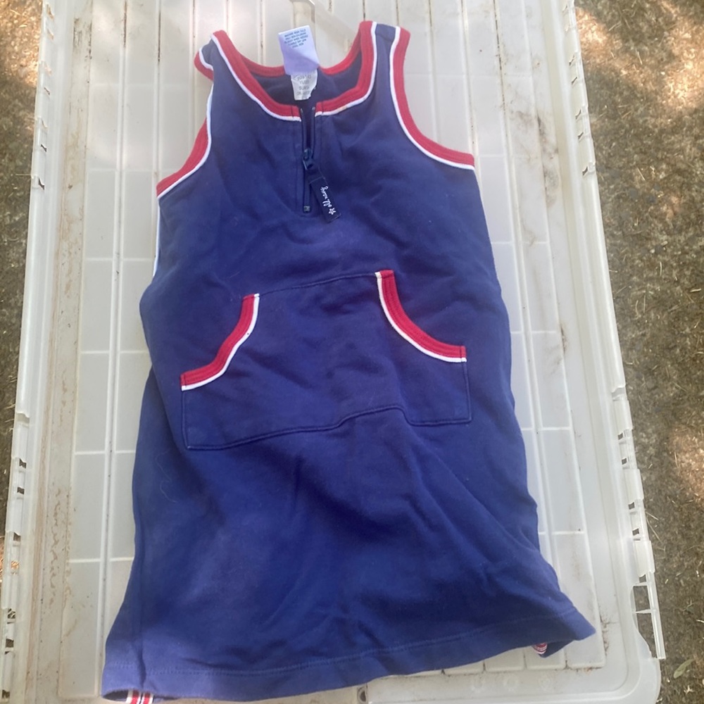 Red and blue baby dress (18 months-2yrs)